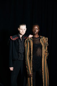Backstage at the Diotima spring 2026 ready-to-wear show at New York Fashion Week.