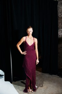 Backstage at the Diotima spring 2026 ready-to-wear show at New York Fashion Week.