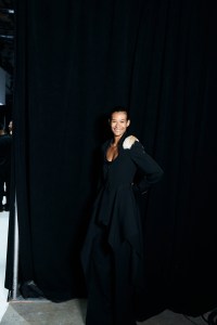 Backstage at the Diotima spring 2026 ready-to-wear show at New York Fashion Week.