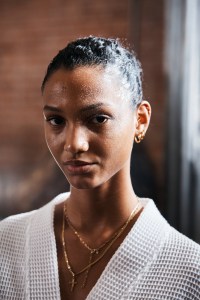 Backstage at the Diotima spring 2026 ready-to-wear show at New York Fashion Week.
