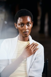 Backstage at the Diotima spring 2026 ready-to-wear show at New York Fashion Week.