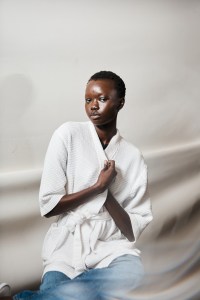 Backstage at the Diotima spring 2026 ready-to-wear show at New York Fashion Week.