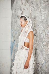 Backstage at the Diotima spring 2026 ready-to-wear show at New York Fashion Week.