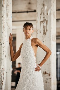 Backstage at the Diotima spring 2026 ready-to-wear show at New York Fashion Week.