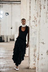 Backstage at the Diotima spring 2026 ready-to-wear show at New York Fashion Week.