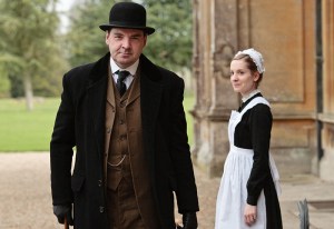 DOWNTON ABBEY, (from left): Brendan Coyle, Joanne Froggatt, 'Episode 2.1', (Season 2, aired Sept. 18, 2011), 2010-. photo: Nick Briggs / © Carnival Films for Masterpiece/PBS / Courtesy: Everett Collection