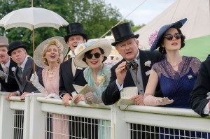 DOWNTON ABBEY: THE GRAND FINALE, (aka DOWNTON ABBEY 3), from left: Laura Carmichael, Harry Hadden-Paton, Elizabeth McGovern, Hugh Bonneville, Michelle Dockery, 2025. ph: Rory Mulvey /© Focus Features / Courtesy Everett Collection