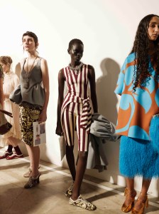 Backstage at Dries Van Noten Spring 2026 Ready-to-Wear Collection at Paris Fashion Week
