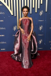 Zuri Hall at the 77th Primetime Emmy Awards held at the Peacock Theater on September 14, 2025 in Los Angeles, California.