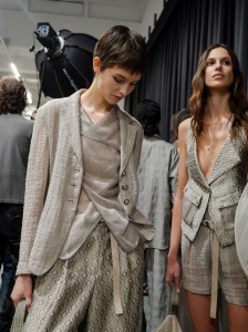 Backstage at Emporio Armani Spring 2026 Ready-to-wear Collection at milan Fashion Week