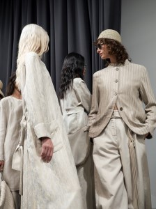 Backstage at Emporio Armani Spring 2026 Ready-to-wear Collection at milan Fashion Week
