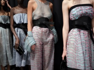 Backstage at Emporio Armani Spring 2026 Ready-to-wear Collection at milan Fashion Week