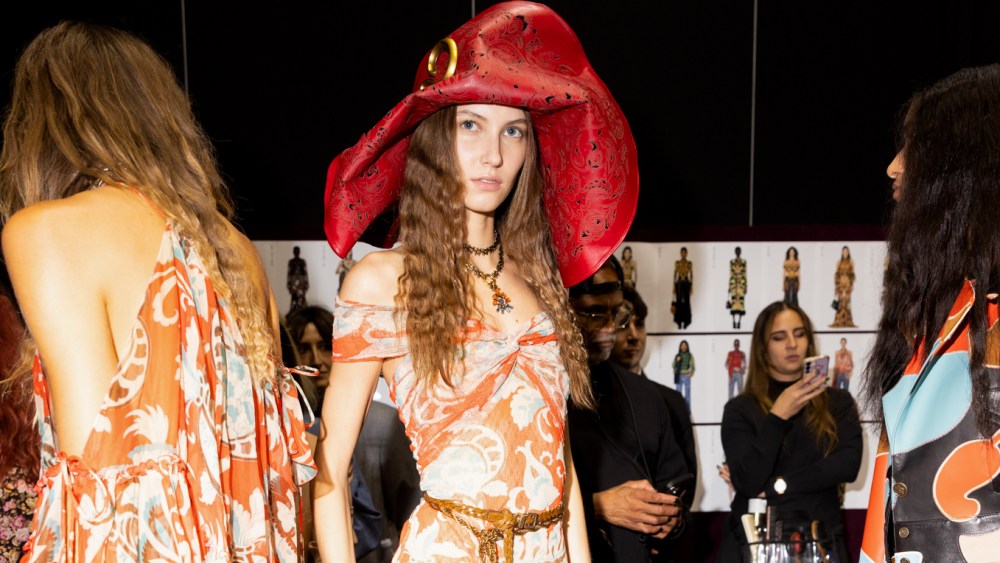 Backstage at Etro Spring 2026 Ready-to-Wear Collection at Milan Fashion Week