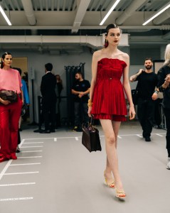 Backstage at Fendi Spring 2026 Ready-to-Wear Collection at Milan Fashion Week