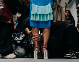 Backstage at Fendi Spring 2026 Ready-to-Wear Collection at Milan Fashion Week