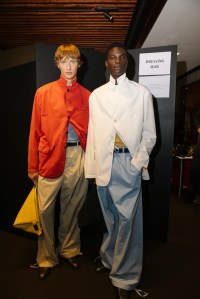 Backstage at Ferragamo Spring 2026 Ready-to-Wear Collection at Milan Fashion Week