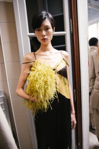 Backstage at Ferragamo Spring 2026 Ready-to-Wear Collection at Milan Fashion Week