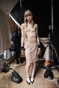 Backstage at Ferragamo Spring 2026 Ready-to-Wear Collection at Milan Fashion Week