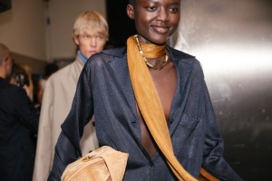 Backstage at Ferragamo Spring 2026 Ready-to-Wear Collection at Milan Fashion Week