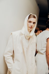 Backstage at Ferrari Spring 2026 Ready-to-Wear Collection at Milan Fashion Week