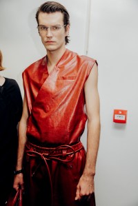 Backstage at Ferrari Spring 2026 Ready-to-Wear Collection at Milan Fashion Week