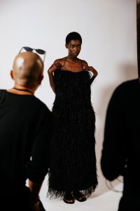 Backstage at the Fforme spring 2026 ready-to-wear show at New York Fashion Week.