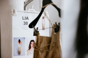 Backstage at the Fforme spring 2026 ready-to-wear show at New York Fashion Week.