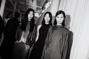 Backstage at the Fforme spring 2026 ready-to-wear show at New York Fashion Week.