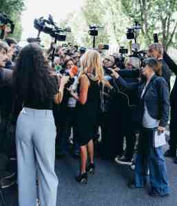Guests attend Giorgio Armani Memorial in Milan over the weekend.