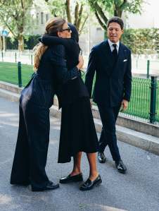 Guests attend Giorgio Armani Memorial in Milan over the weekend.
