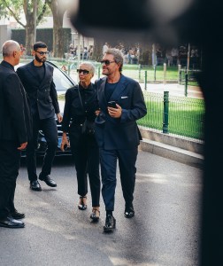 Guests attend Giorgio Armani Memorial in Milan over the weekend.