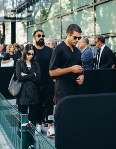 Guests attend Giorgio Armani Memorial in Milan over the weekend.
