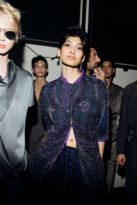 Backstage at Giorgio Armani Spring 2026 Ready-to-Wear Collection at Milan Fashion Week