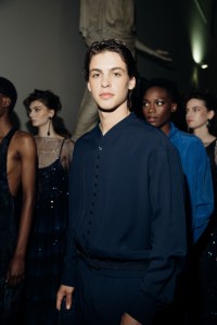 Backstage at Giorgio Armani Spring 2026 Ready-to-Wear Collection at Milan Fashion Week