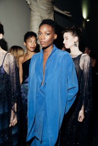 Backstage at Giorgio Armani Spring 2026 Ready-to-Wear Collection at Milan Fashion Week