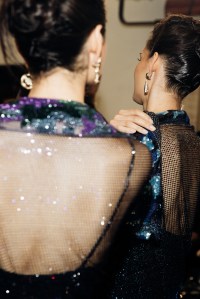 Backstage at Giorgio Armani Spring 2026 Ready-to-Wear Collection at Milan Fashion Week