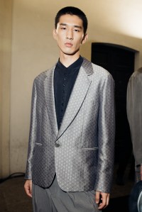 Backstage at Giorgio Armani Spring 2026 Ready-to-Wear Collection at Milan Fashion Week