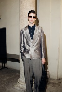 Backstage at Giorgio Armani Spring 2026 Ready-to-Wear Collection at Milan Fashion Week