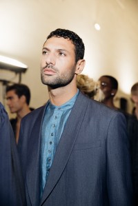 Backstage at Giorgio Armani Spring 2026 Ready-to-Wear Collection at Milan Fashion Week