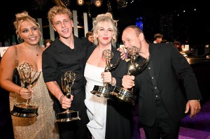Grace Graham, Alfie Graham, Hannah Walters, Stephen Graham at the 77th Primetime Emmy Awards Governors Ball on September 14, 2025 in Los Angeles, California.