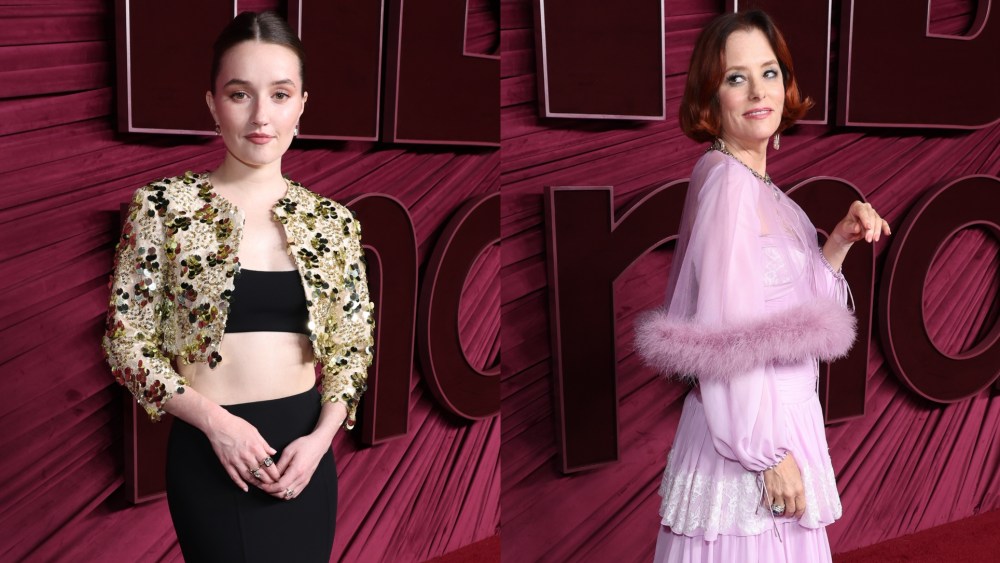 Kaitlyn Dever, left, and Parker Posey at the HBO Max Primetime Emmy Awards after party on Sept. 14, 2025 in Los Angeles.