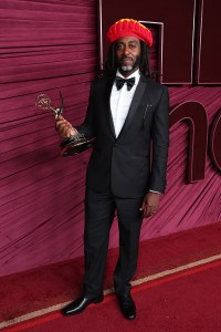 Damian Marcano at the HBO Max Primetime Emmy Awards Afterparty held at San Vicente Bungalows on September 14, 2025 in Los Angeles, California.