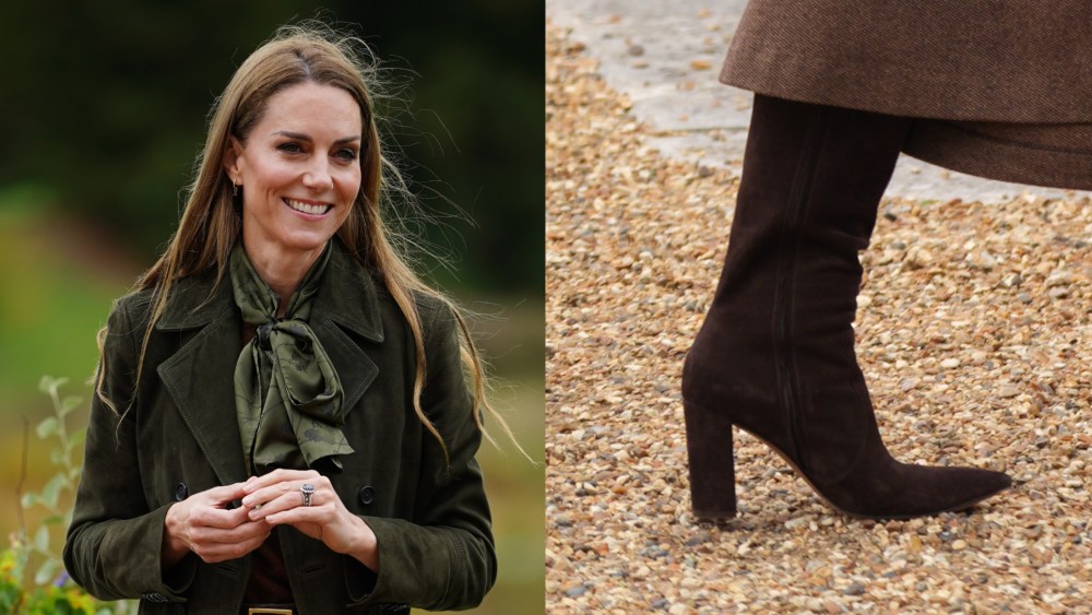 First Lady Melania Trump (R) and Catherine, Princess of Wales on Friday in Windsor, England.