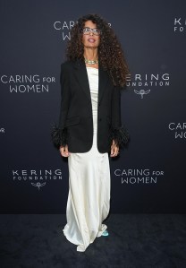 Afef Jnifen at Kering Foundation Fourth Annual ‘Caring for Women’ Dinner in New York at The Pool on September 11, 2025 in New York, New York.