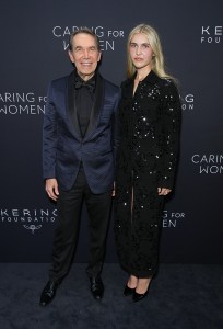 Jeff Koons, Scarlet Koons at Kering Foundation Fourth Annual ‘Caring for Women’ Dinner in New York at The Pool on September 11, 2025 in New York, New York.