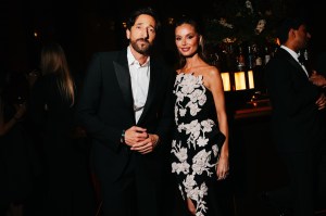 Adrien Brody, Georgina Chapman at the Kering Caring For Women Dinner during New York Fashion Week held at The Grill on September 11, 2025 in New York, New York.