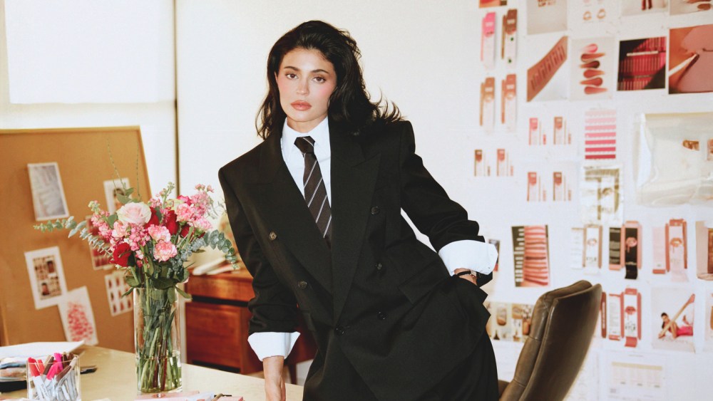Kylie Jenner at the Kylie Cosmetics office in Los Angeles.