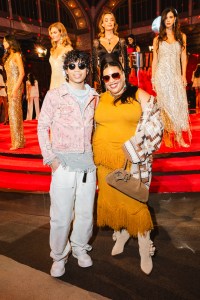 Grievy Lou and Alvieri Lou at the L'Agence Spring 2026 Ready-to-Wear show.
