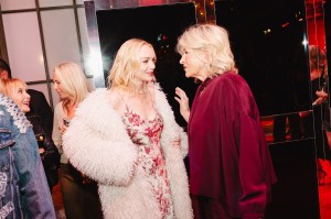 Lindsay Lohan and Martha Stewart at the L'Agence Spring 2026 Ready-to-Wear show.