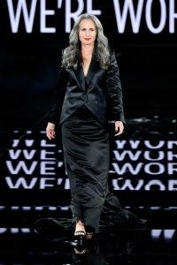 Andie MacDowell at Le Défilé 2025: A Celebration of Women's Empowerment fashion show.